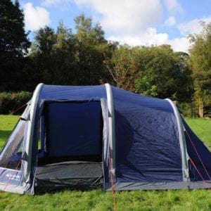 The ground sheet can fold flat for easy access