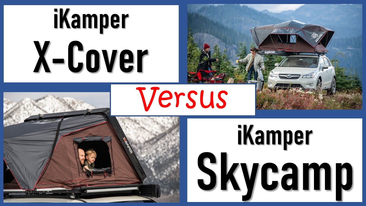 iKamper X-Cover versus iKamper Skycamp 2.0 4x - 4 person roof tents comparison